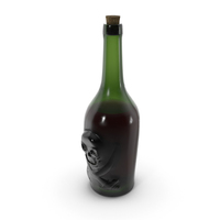Glass Rum Pirate Bottle PNG & PSD Images