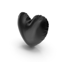 Black Heart Shaped Balloon PNG & PSD Images