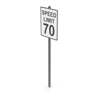 Road Sign Speed Limit 70 PNG & PSD Images