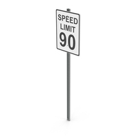 Road Sign Speed Limit 90 PNG & PSD Images