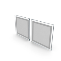 Picture Frames Set Of Two Glass PNG & PSD Images