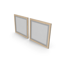 Picture Frames Set Of Two Wood PNG & PSD Images