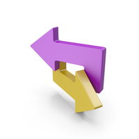 Purple & Yellow Replay Icon PNG & PSD Images