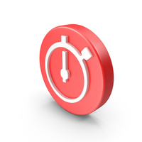 Red Time Symbol PNG & PSD Images