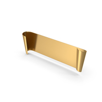 Gold Scroll Ribbon Banner PNG & PSD Images
