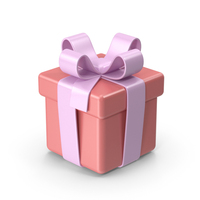 Rose Pink Gift Box PNG & PSD Images