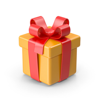 Yellow & Red Gift Box PNG & PSD Images