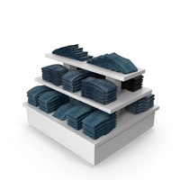 Jeans White Pyramid Display PNG & PSD Images