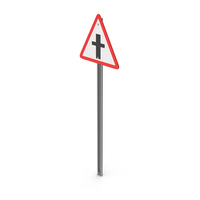 Crossroad Ahead Road Sign PNG & PSD Images
