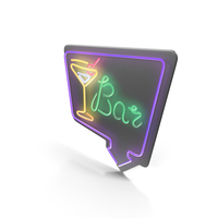 Neon Bar Sign PNG & PSD Images