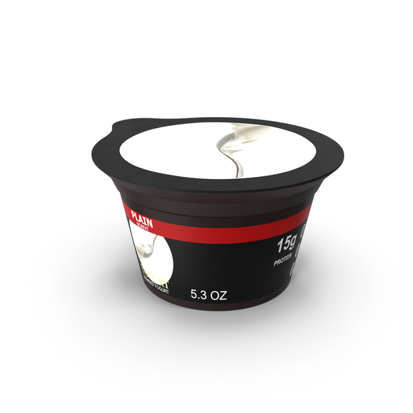 Generic Plain Label Yogurt Container PNG Images & PSDs for Download