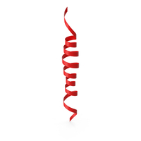 Red Curly Ribbon PNG & PSD Images