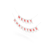 Merry Christmas Decoration Flag PNG & PSD Images
