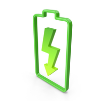 BATTERY CHARGING ICON GREEN PNG & PSD Images