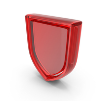 Secure Guard Shield Red Glass PNG & PSD Images