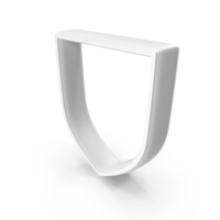 Secure Guard Shield Frame White PNG & PSD Images