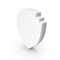 Secure Guard Shield Shape White PNG & PSD Images
