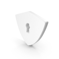 Secure Lock Shape White PNG & PSD Images
