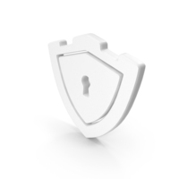 Secure Lock White PNG & PSD Images