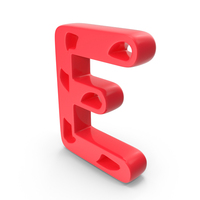 Candy Font Style Capital Letter E Red PNG & PSD Images