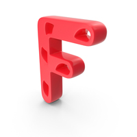 Red Candy Font Capital Letter F PNG & PSD Images