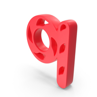 Small Letter Q Red PNG & PSD Images