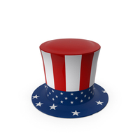Uncle Sam Patriotic Top Hat PNG & PSD Images