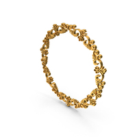 Wreaths Circlets Frame Boarder Gold PNG & PSD Images
