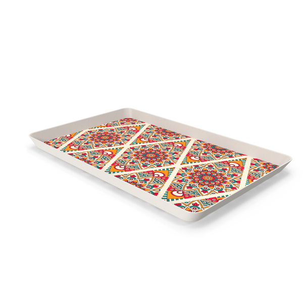 Colorful Rectangular Tray PNG & PSD Images