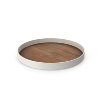 Round Wooden Tray PNG & PSD Images