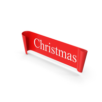 Red Christmas Banner PNG & PSD Images