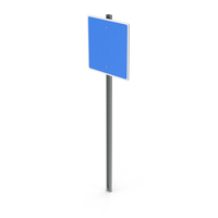 Blue Road Sign PNG & PSD Images