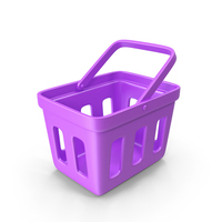 Small Purple Market Basket PNG & PSD Images