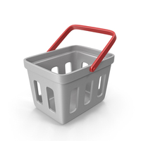 Market Basket Small White Red PNG & PSD Images