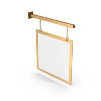 Advertising Board Gold PNG & PSD Images