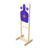 Blue Silhouette Shooting Targets PNG & PSD Images