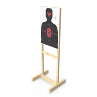 Shooting Target Silhouette Red Center PNG & PSD Images