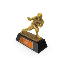 Yellow Heisman Memorial Trophy PNG & PSD Images