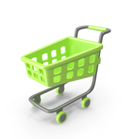 Green & Black Shopping Cart PNG & PSD Images
