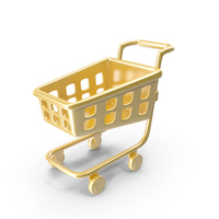 Shopping Cart Gold PNG & PSD Images