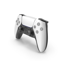 White Playstation 5 DualSense Controller PNG & PSD Images