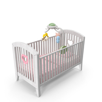 Classic Baby Crib PNG & PSD Images