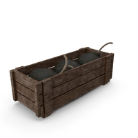 Crate With Medieval Bombs PNG & PSD Images