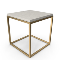 White Stone Top Table PNG & PSD Images