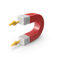 Magnet Positive Negative Red Electric PNG & PSD Images