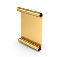 Gold Scroll Paper PNG & PSD Images