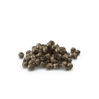 Sci Fi Gold Human Skulls Heap PNG & PSD Images