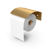 Gold Toilet Paper Holder PNG & PSD Images