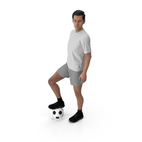 Sports Man With Soccer Ball PNG & PSD Images