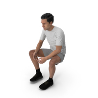 Sports Man Sitting PNG & PSD Images